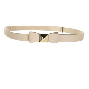 Kate Spade light tan bow belt